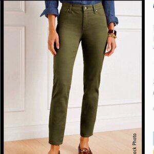 Talbots Slim Ankle Jeans Deep Moss Green